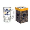 Glass Tankard Cup with Gift Box, St Louis Blues - 2 of 4