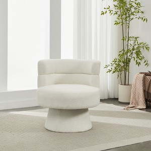 Christopher Knight Home Valhein Contemporary 360° Swivel Boucle Upholstered Chair - 1 of 4