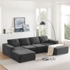 NicBex Modular U Shape Sectional Couch Chenille Upholstered Sofa with Square Arm for Living Room and Apartment - 3 of 4