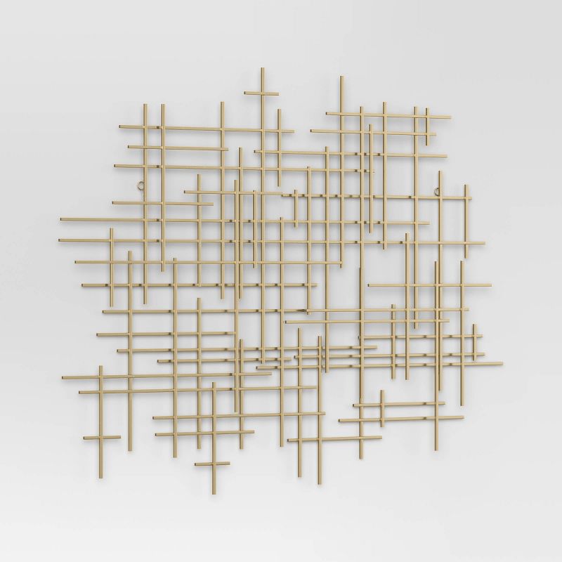 36&#34;x30&#34; Mid-Century Metal Wall D&#233;cor Gold - Project 62&#8482;, 1 of 6