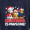 Boys' - Paw Patrol - Christmas Is Pawsome Graphic Long Sleeve Fleece Sweatshirt - 2 of 4