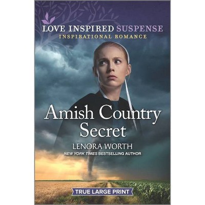 Amish Country Secret - Large Print by  Lenora Worth (Paperback)