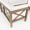 Brava 4pc Wood Patio Chat Set w/ Cushions - Christopher Knight Home - image 4 of 4