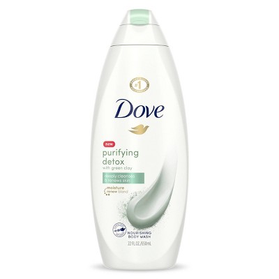 Dove Purifying Detox Deep Cleanse & Skin Renewal Body Wash Soap - 22  fl oz