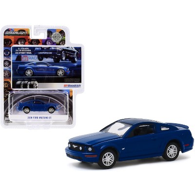 blue mustang toy car