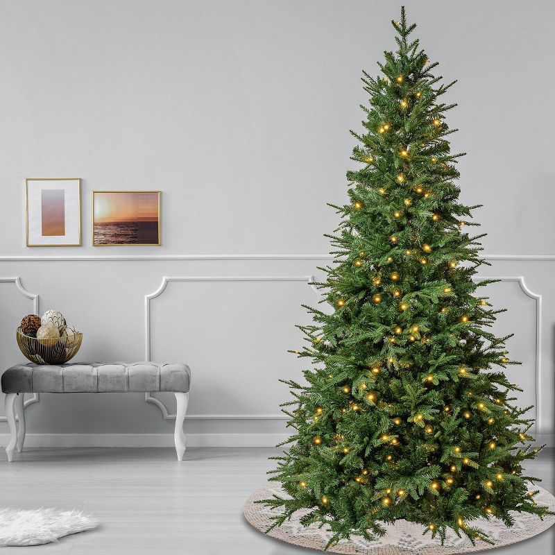 National Tree Company First Traditions Pre-Lit LED Duxbury Artificial Christmas Tree Warm White Lights, 3 of 5