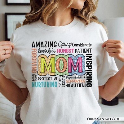 Inspirational Mom Life T-Shirt, White Stylish Casual Women's Tee| OrnamentallyYou