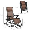 Maggift Patio Accent Chairs Set of 2, Rocking Chair with Fixed Armrests, Suitable for Lawn, Garden and Porch, Brown, 26.5"*47.25"*40.25" - 3 of 4