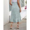 Clearlove Women's High Waist Lrregular Skirts Ruffled Tiered Casual A Line Swing Boho Skirts for Women - 4 of 4