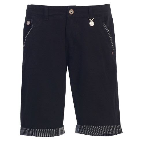 Gioberti Boy's Garment Wash Casual Shorts with Stripe Contrast Denim - image 1 of 3