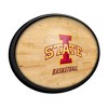 College Basketball Hardwood Design Oval Slimline Lighted Wall Sign - 2 of 4