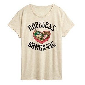 Women's - Instant Message - Hopeless Ramentic Short Sleeve Graphic T-Shirt - 1 of 4