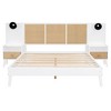 Whisen Queen Size Solid Wood Bed Frame with 2 Nightstands - 4 of 4