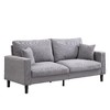 CAVINAS 57" High Resilience 2-seater Sofa, Modern Upholstered Loveseat Sofa, 2 Seat Sofa, Couches for Living Room Bedroom Apartment - 4 of 4