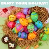 Joyfy 18PCS 3.15 Inch Printed Easter Eggs, Fillable Colorful Plastic Eggs for Easter Hunt Party Favors Basket Stuffers and Classroom Prize Supplies - 4 of 4