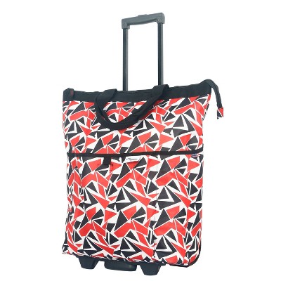 Olympia USA Carry-On Fashionista Multi-Purpose Rolling Shopper Softside Weekender Bag