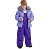 Rothschild Little/Big Girls' Foil Print Ski Jacket and Snowbib Snowsuit Sets - 4 of 4