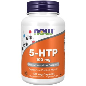 5-HTP 100mg by Now Foods  -  120 VegCap - 1 of 3