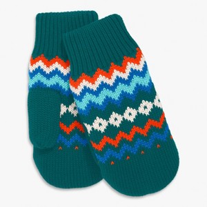 Primary Kids Fleece Lined Fair Isle Mittens - 1 of 2