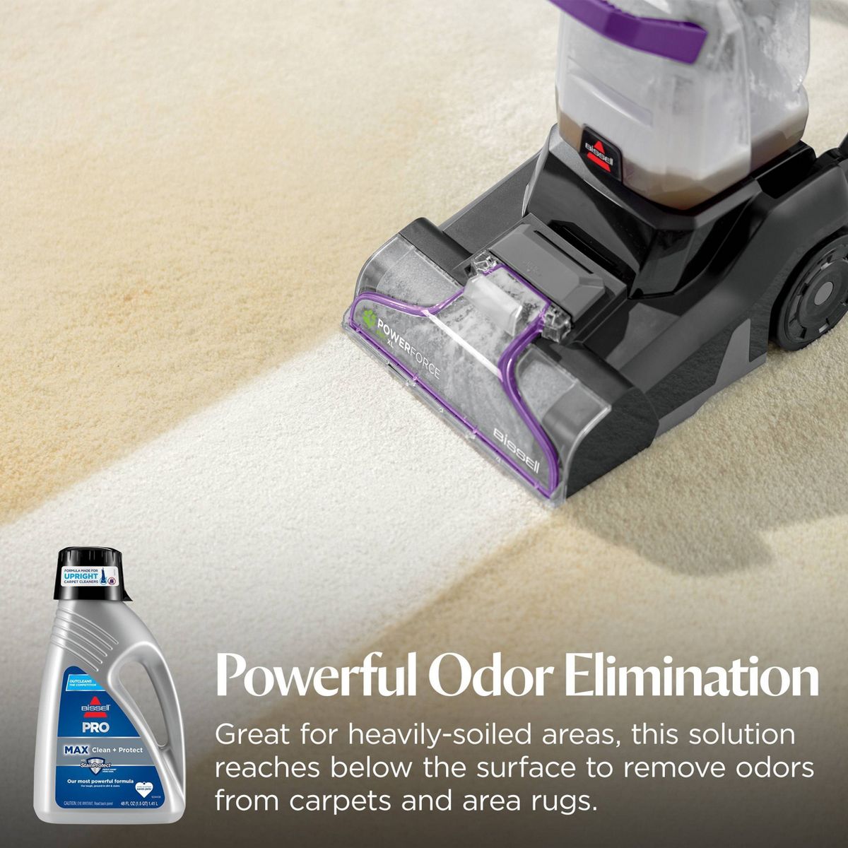 BISSELL PRO 48 fl oz Max Clean + Protect Upright Carpet Cleaning Formula - 78H63: Eliminates Stains & Odors, Fresh Scent - thumbnail 4