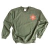 Simply Sage Market S.W.Smiley Checkered Mama Flowers Front and Back Print Sweatshirt - 3 of 4