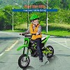 24V Kids Electric Off-Road Motorcycle 250W Motor Air-Filled Tires Metal Suspension Max 22KM/H 139LBS Load for Ages 6+ Riding Toy - 3 of 4