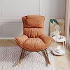 Light Luxury Single Rocking Chair with Washable Seat Cushion for Indoor, Accent Chair for Living Room and Bedroom - The Pop Home - 2 of 4