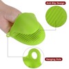 Unique Bargains Silicone Heat Resistant Anti-Slip Reusable Oven Mitts 4 Pcs - 4 of 4