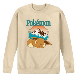 Men's - Pokémon - Eevee Retro Ski Graphic Fleece Sweatshirt - 1 of 3