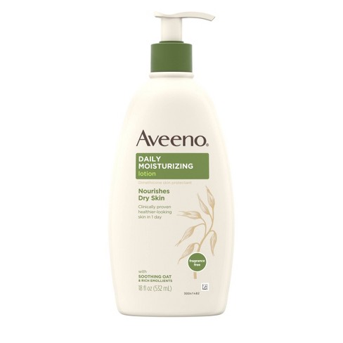Aveeno Daily Moisturizing Lotion For Dry Skin with Soothing Oats and Rich Emollients, Fragrance Free - image 1 of 4