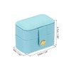 Unique Bargains Romantic Engagement Wedding Ring Box Jewelry Storage - 2 of 4