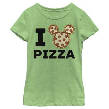 Girl's Disney Mickey Mouse Pizza T-Shirt