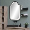 Howard Elliott 27"x16" Stainless Steel Framed Shield Mirror Brushed Dark Silver: Modern Style, No Assembly Required - image 2 of 4