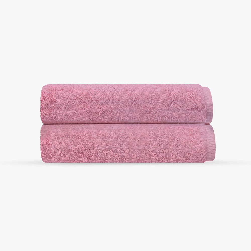 Photos - Towel Depera Home 2pc Puresoft Turkish Bath  Set Pink