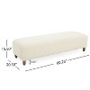 NicBex Modern 60.25" Rectangle Bench with Wood Frame for Bedroom and Entryway - 2 of 4