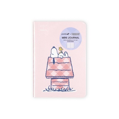 Yoobi Peanuts Journal 3.5"x5" Mini Pink Snoopy Doghouse
