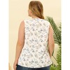 Agnes Orinda Women's Plus Size Spring Outfits Casual Floral Sleeveless Tank Tops - 4 of 4