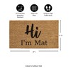 28" x 16" Nature Coir Mat, Hi I'm Mat - 3 of 4