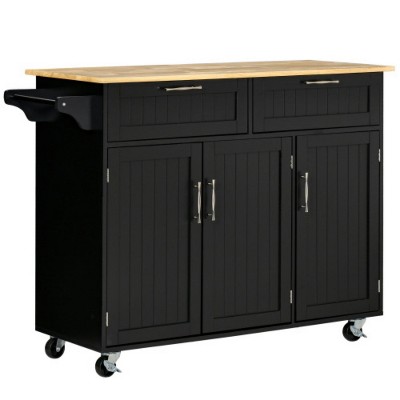 LunaLulinlk Mobile Kitchen Island with Storage