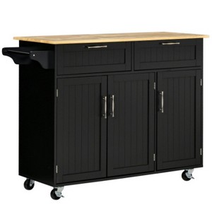 LunaLulinlk Mobile Kitchen Island with Storage - 1 of 4