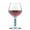 Stem Spring: Set of 6 Multicolored coil shaped Silicone Wine Glass Marker Charms by True Zoo - image 3 of 4