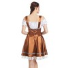 Women's Heart Pattern Fake 3-Piece Front Tie Front Strapless Blouse Cosplay Costume Set - 3 of 4