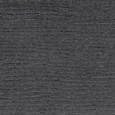 Charcoal Gray High Pile Wool Rectangular Rug 7'6" x 9'6"