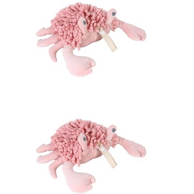 REGALWOVEN 2 Packs Cute Animal Chenille Soft Absorbent Decorative Cartoon Fuzzy Ball Hand Towel 9" x 12"