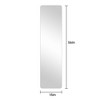 Cesicia Full Body round corner mirror for Living Room Bedroom Cloakroom, Wall hanging with hanging hole, Explosion-proof glass - 2 of 4