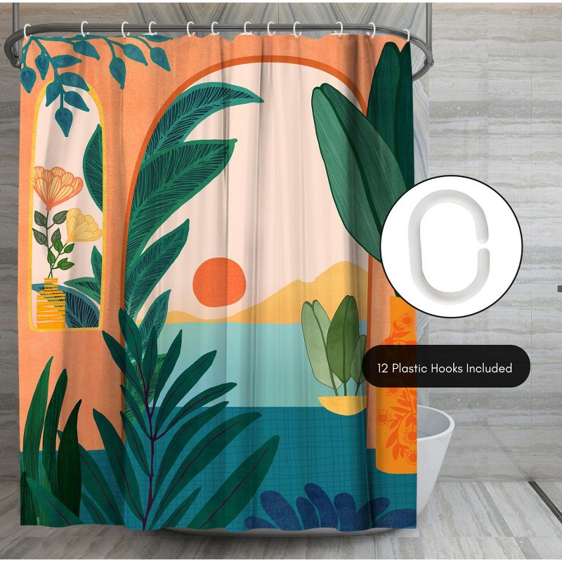Americanflat 71" x 74" Shower Curtain, Ocean View by Modern Tropical, 6 of 9