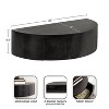 Kate & Laurel All Things Decor 20"x11"x6" Reid Floating Wood Shelf Black - 2 of 4