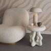 TOV Furniture Maddie Cream Textured Side Table - 2 of 4