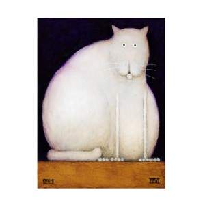 Trademark Fine Art -Daniel Patrick Kessler 'Fat Cat' Canvas Art - 1 of 4