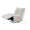 Lazy Chair, Swivel Recliner, Comfy Accent Sofa Chair, 360 Swivel Chair, Swivel Upholstered Accent Chair, with Side Pocket for Living Room, Bedroom - 3 of 4